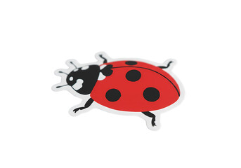 Obraz premium Adorable Ladybug Illustration Perfect for Kids Crafts Designs isolated on transparent background