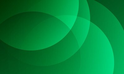 Abstract green background with circles. 