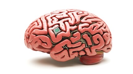 Human brain with embedded technology