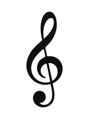 Obraz premium Musical notes icon, Music notes symbol, Black Silhouette Vector Illustration.