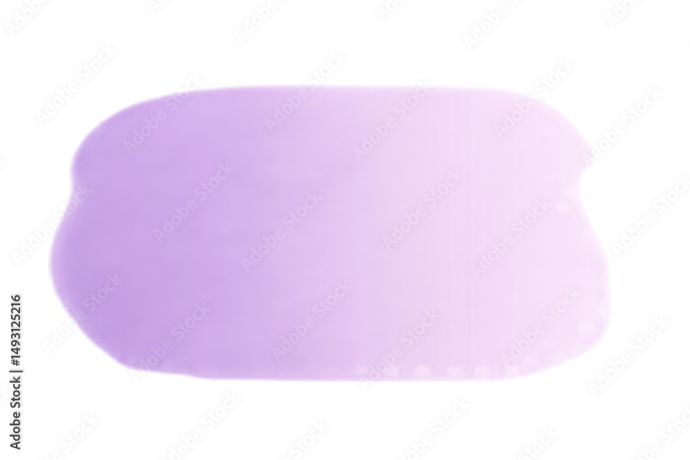 Poster smooth purple shape with transparent background offering copy space, ideal for presentations or grap