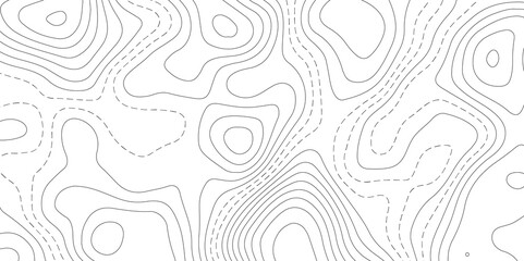 Abstract Topographic map background with wave line. White wave paper curved reliefs abstract background. Vector illustration. wave Line topography map contour background.