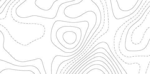 Abstract Topographic map background with wave line. White wave paper curved reliefs abstract background. Vector illustration. wave Line topography map contour background.