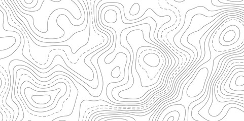 Abstract Topographic map background with wave line. White wave paper curved reliefs abstract background. Vector illustration. wave Line topography map contour background.