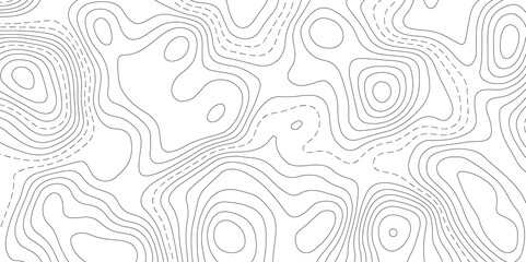 Abstract Topographic map background with wave line. White wave paper curved reliefs abstract background. Vector illustration. wave Line topography map contour background.