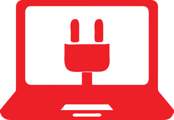 Computer simple icon. Vector ICON all icon Vikto