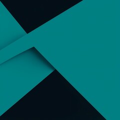 Experience the dynamic depth of a modern abstract background featuring sharp geometric planes in cool teal, deep indigo, and shadowy black, ideal for tech or creative projects.