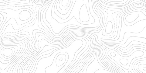 Abstract Topographic map background with wave line. White wave paper curved reliefs abstract background. Vector illustration. wave Line topography map contour background.