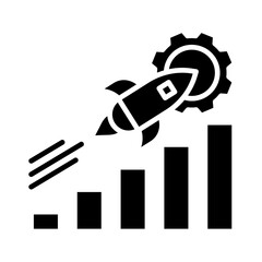 A simple black and white icon of an identity card or employee badge. The design shows a photo placeholder, lines for information, and a clip. Perfect for presentations, website designs, or infographic