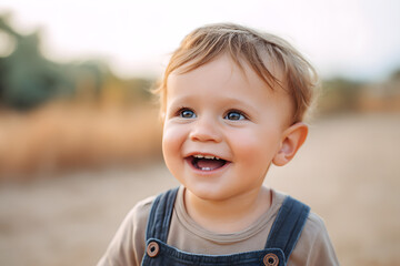 Innocent Joy: Baby's Laughing Face