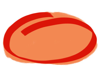  illustration of a red  circle