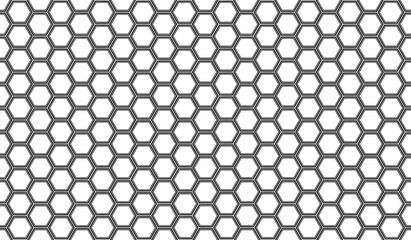 hexagon geometric metal grid background. seamless hexagon honey comb background for printing on clothes, paper and textile