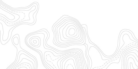 Abstract Topographic map background with wave line. White wave paper curved reliefs abstract background. Vector illustration. wave Line topography map contour background.