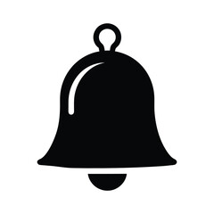Christmas Bell Ornament Vector Silhouette