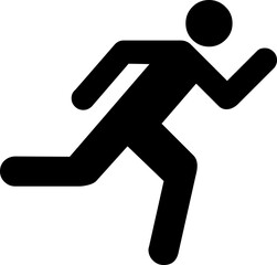 A person walking or walk sign flat icon for apps and websites