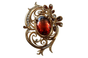 Elegant brooch featuring sparkling gemstones
