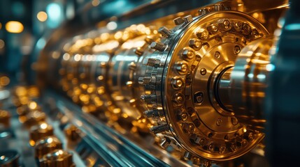 Close-up of bank vault’s combination lock turning, focusing on secure steel door mechanism.