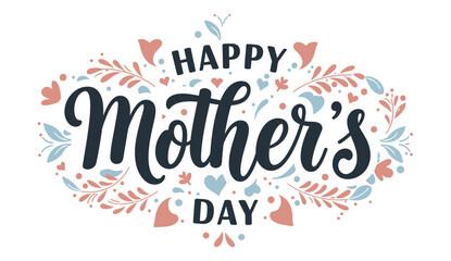 Happy Mother's Day Greeting Calligraphy Vector