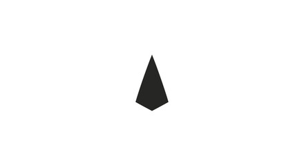 Fototapeta premium Simple Black Triangle Graphic