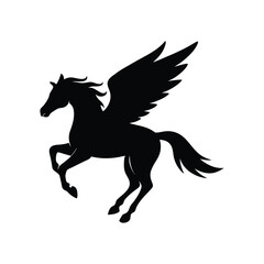 black horse vector illustration