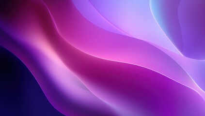 Abstract Wavy Purple and Blue Gradient Background, Ideal for Modern Technology or Innovative Marketing Campaigns, Representing Fluidity and Digital Transformation : Generative AI
