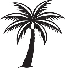Fototapeta premium silhouette of palm trees
