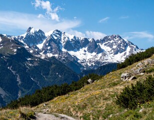 Fototapeta premium mountain view AI generated