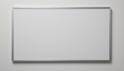 Obraz premium unmarked dry erase board, blank surface, no logo, no writing, isolated on white background, soft light, center aligned, ultra sharp edges, 8k product photo.