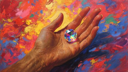 Obraz premium Graduation Ceremony Fantasy: Cap-Touching Galaxy Planet with Saturn Rings & Confetti in Campus Night Scene for Education Marketing, Alumni Gifts or Metaverse Commencement Designs