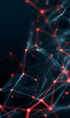 Futuristic network connection abstract technology background showcasing data and communication networks with vibrant connections