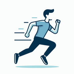 running man vector illustration