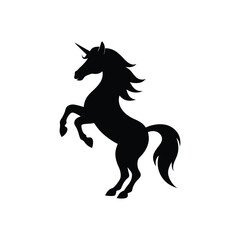 black horse vector illustration