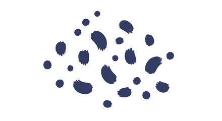 Abstract Dark Blue Dot Pattern Design