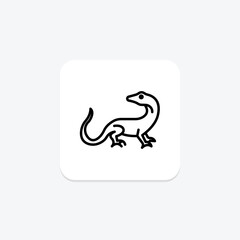 Basilisk Lizard, vector, pixel perfect, illustrator file