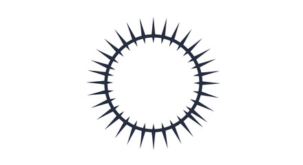 Fototapeta premium Dark Blue Circular Design With Sunburst Rays