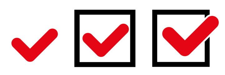 チェックボックス　マーク　アイコンセット	