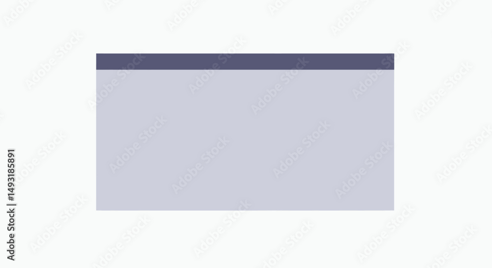 Poster simple horizontal bar with light gray background and dark gray border