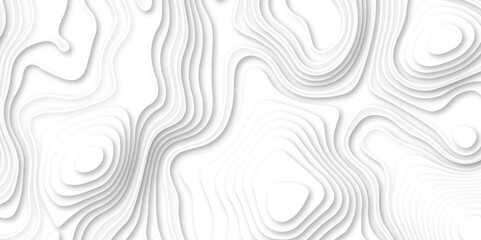 Abstract Luxury paper cut background, Abstract decoration, white pattern lines gradients, 3d Vector illustration. Realistic papercut decoration textured with wavy layers.