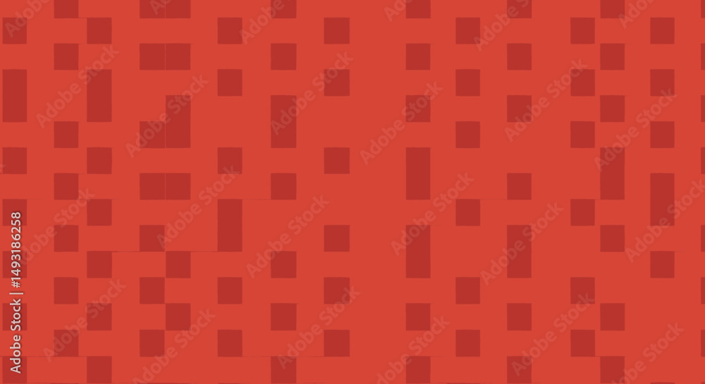 Poster red pixelated geometric background pattern