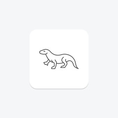 Komodo Dragon, vector, pixel perfect, illustrator file