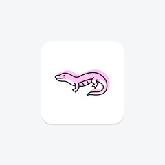 Blue Tongued Skink, vector, pixel perfect, illustrator file