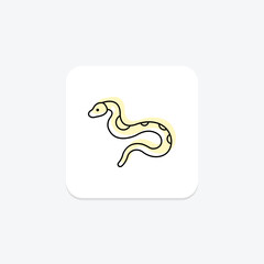 Burmese Python, vector, pixel perfect, illustrator file