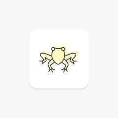 Oriental Fire Bellied Frog, vector, pixel perfect, illustrator file