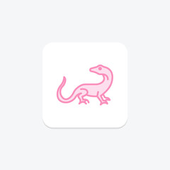 Basilisk Lizard, vector, pixel perfect, illustrator file