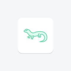Fat Tailed Gecko, vector, pixel perfect, illustrator file
