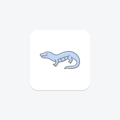 Blue Tongued Skink, vector, pixel perfect, illustrator file