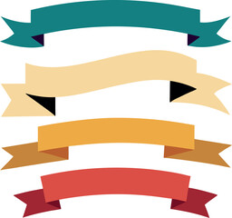 Retro Ribbon Vector Art Pack for Designers