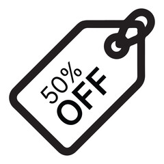 sale tag with chain.