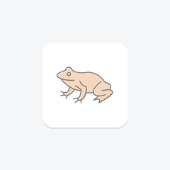 Spadefoot Toad, vector, pixel perfect, illustrator file