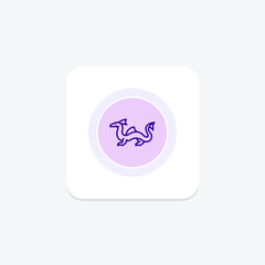 Water Dragon, vector, pixel perfect, illustrator file